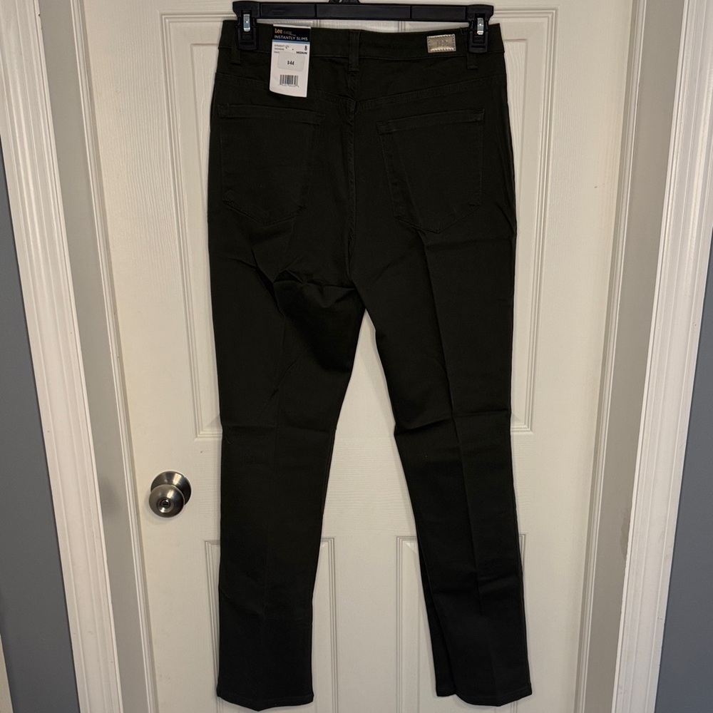 NWT Lee Women's Dark Green Straight Leg Jeans - Picture 7 of 9